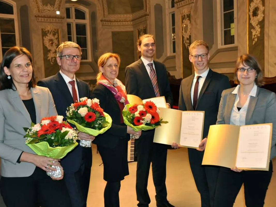 Possehl-Ingenieurpreis: Preisträger Jan Erik Förster (3.v.r) (Foto: FH Lübeck)