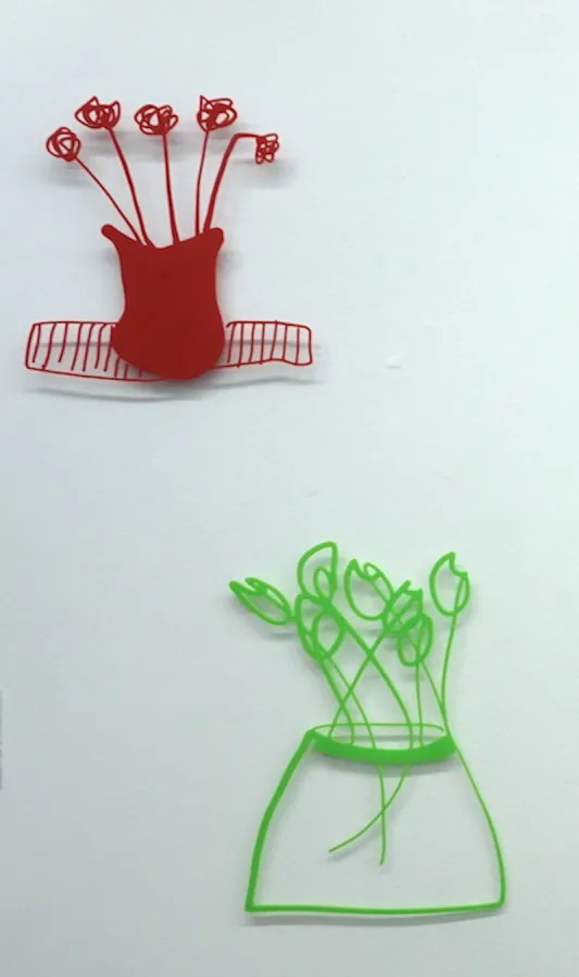 Susana Reberdito, Relief V, Plexiglas grün, 49 x 37 x 3 cm