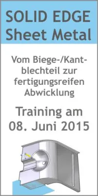 Bild: Training: Vom Biege-/Kantblechteil zur fertigungsreifen Abwicklung