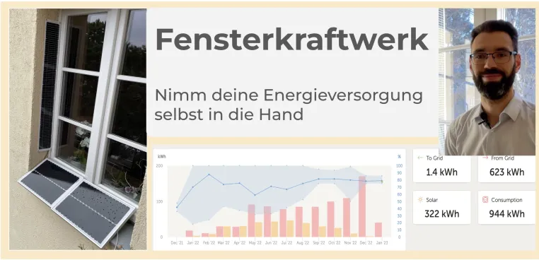 Bild: Es ist geglückt - Das Fensterkraftwerk wurde per Kickstarter finanziert