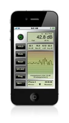 Bild: iPhone App "Noise Hunter" ermöglicht erstmals brauchbare Lärm-Messungen mit einem Smartphone