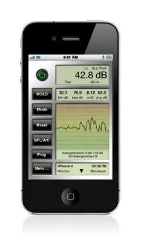 Bild: iPhone App "Noise Hunter" ermöglicht erstmals brauchbare Lärm-Messungen mit einem Smartphone