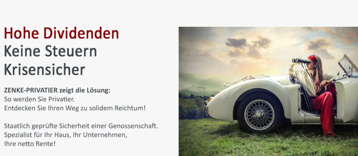 Zenke macht Privatiers. Vermögen aus soliden Dividenden