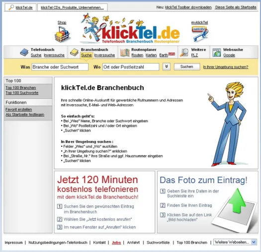 Bild: klickTel bringt die Wirtschaft in Schwung: 120 Minuten kostenlos telefonieren