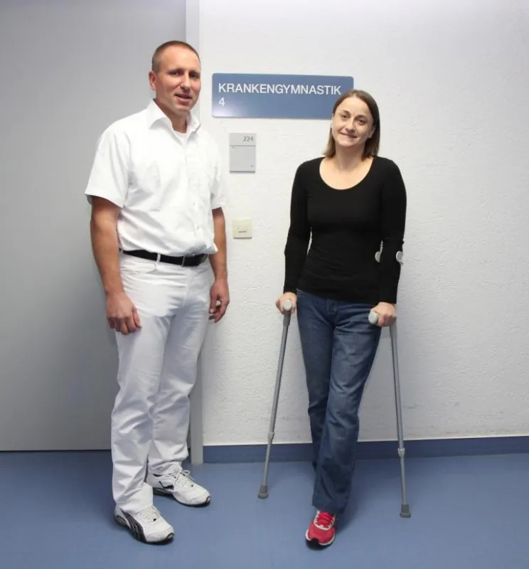 Jens Brade und Iren Sic freuen sich über die erfolgreiche Behandlung.