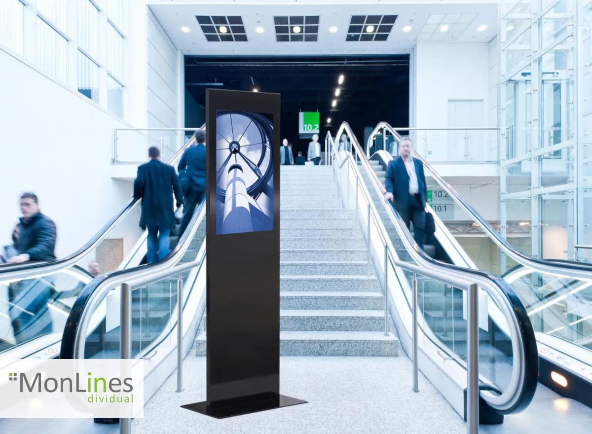 MonLines MDS004 Display Design Stele - hochwertige Pulverbeschichtung