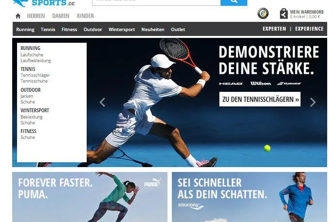 Keller Sports Onlineshop - jetzt in Full Responsive Bild: Keller Sports Onlineshop - jetzt in Full Responsive