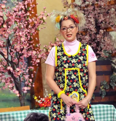 Bild: Petra Hoffmann alias Sachsenkind Friedlinde als Julia in der Wernesgrüner Musikantenschenke