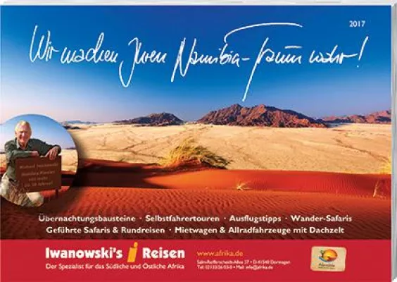 Bild: Neuer Namibia-Katalog 2017 bei Iwanowski's Reisen erschienen
