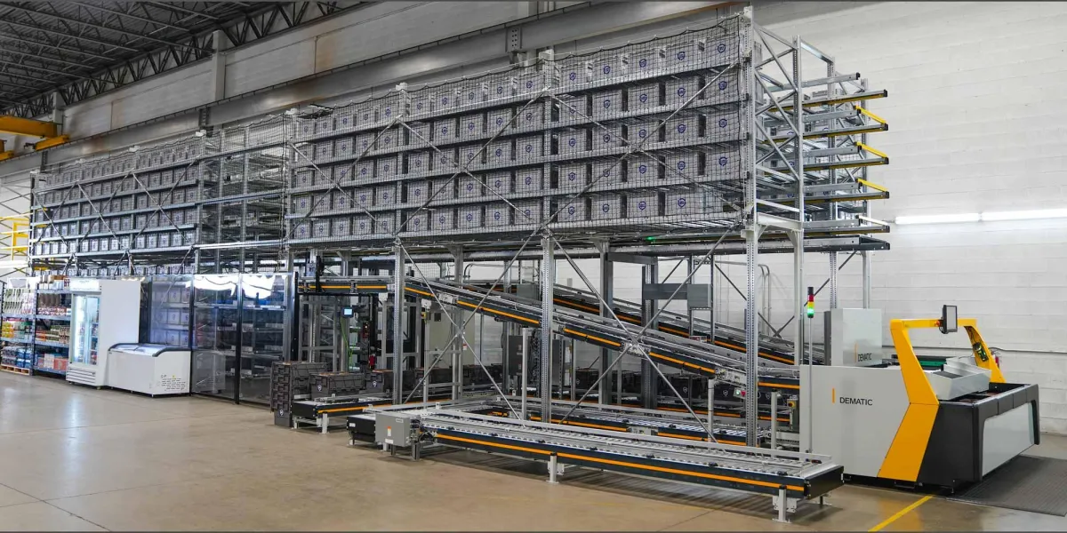 Dematic bringt eine neue Micro-Fulfillment-Lösung auf den Markt. (Foto: Dematic)