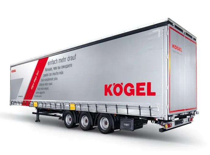 Bild: Kögel Mega – perfect height rail: drei Meter Ladehöhe bei nur vier Meter Gesamthöhe, jetzt auch bahnverladbar