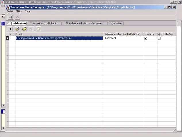 Bild: Viele Textdateien auf einmal verarbeiten (TextTransformer 1.2.0)