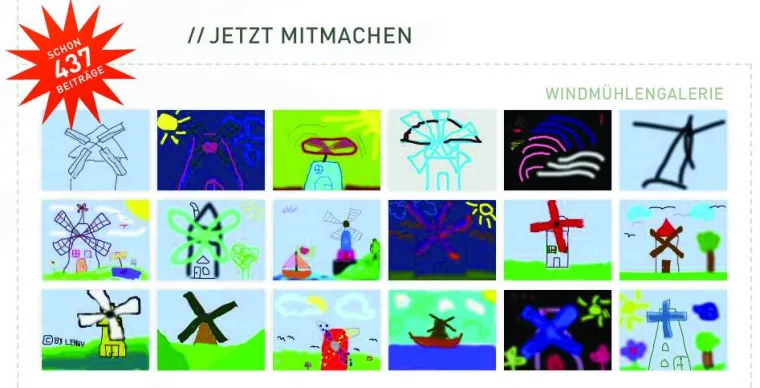 Bild: 437 Windmühlen für einen guten Zweck - Machen Sie mit