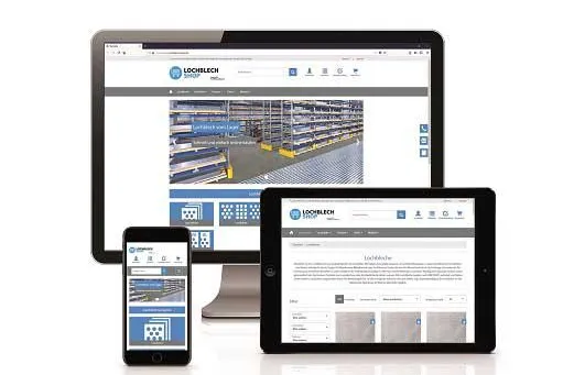 Bild: Online Shopping für Lochbleche - Neuer Lochblech-Shop überzeugt mit intuitivem Design und Schnelligkeit