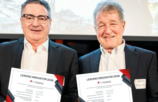 Bild: trinasco GmbH als führender Innovator 2026 von Focus Business ausgezeichnet 