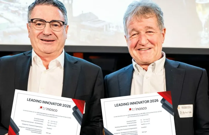 Bild: trinasco GmbH als führender Innovator 2026 von Focus Business ausgezeichnet 