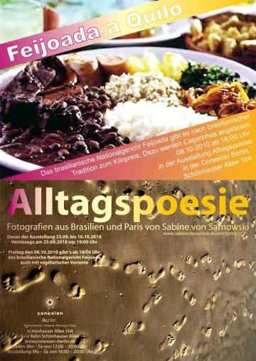 Feijoada a Quilo in Berlin - Das Brasilianische Nationalgericht in der Fotoausstellung Alltagspoesie Bild: Feijoada a Quilo in Berlin - Das Brasilianische Nationalgericht in der Fotoausstellung Alltagspoesie