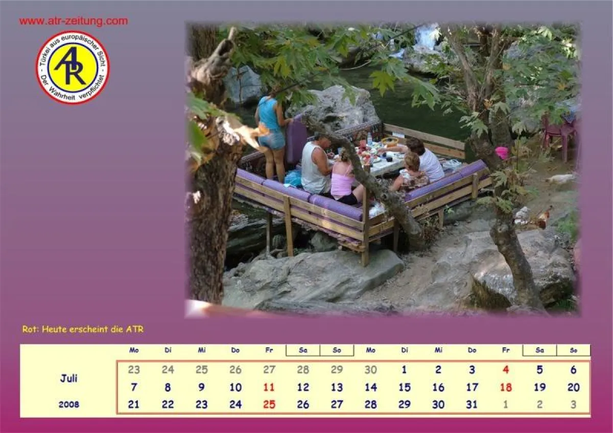 Das bringt Urlaubsstimmung:  Der ATR-Kalender mit Türkeibildern