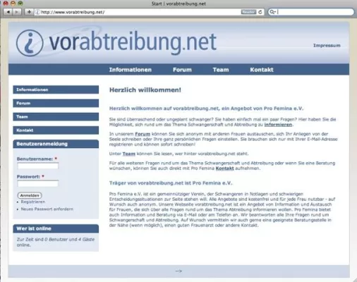 Bild: Neue Internetplattform für ungewollt Schwangere: vorabtreibung.net
