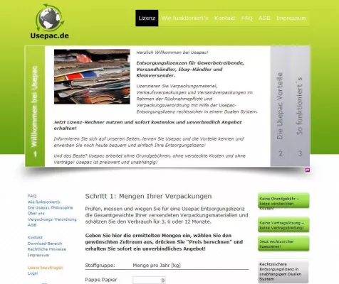 Bild: Usepac.de – Bremer Startup vermittelt preiswerte Entsorgungslizenzen und lizenziert Verpackungen online