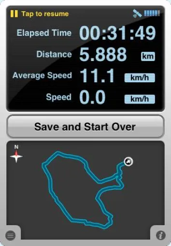Kostenloser iPhone Logger von GPSies.com Bild: Kostenloser iPhone Logger von GPSies.com