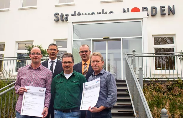 Bild: Bestnoten für Stadtwerke Norden bei Überprüfung des technischen Sicherheitsmanagements