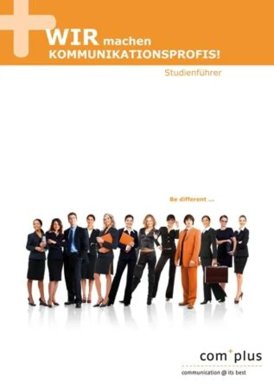 Der neue Studienführer von com+plus setzt die Qualifizierungsinitiative