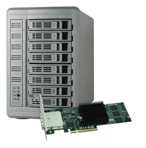 Sonnet - Fusion DX800RAID mit SAS Expander ermöglicht RAID 5 und 6 Bild: Sonnet - Fusion DX800RAID mit SAS Expander ermöglicht RAID 5 und 6