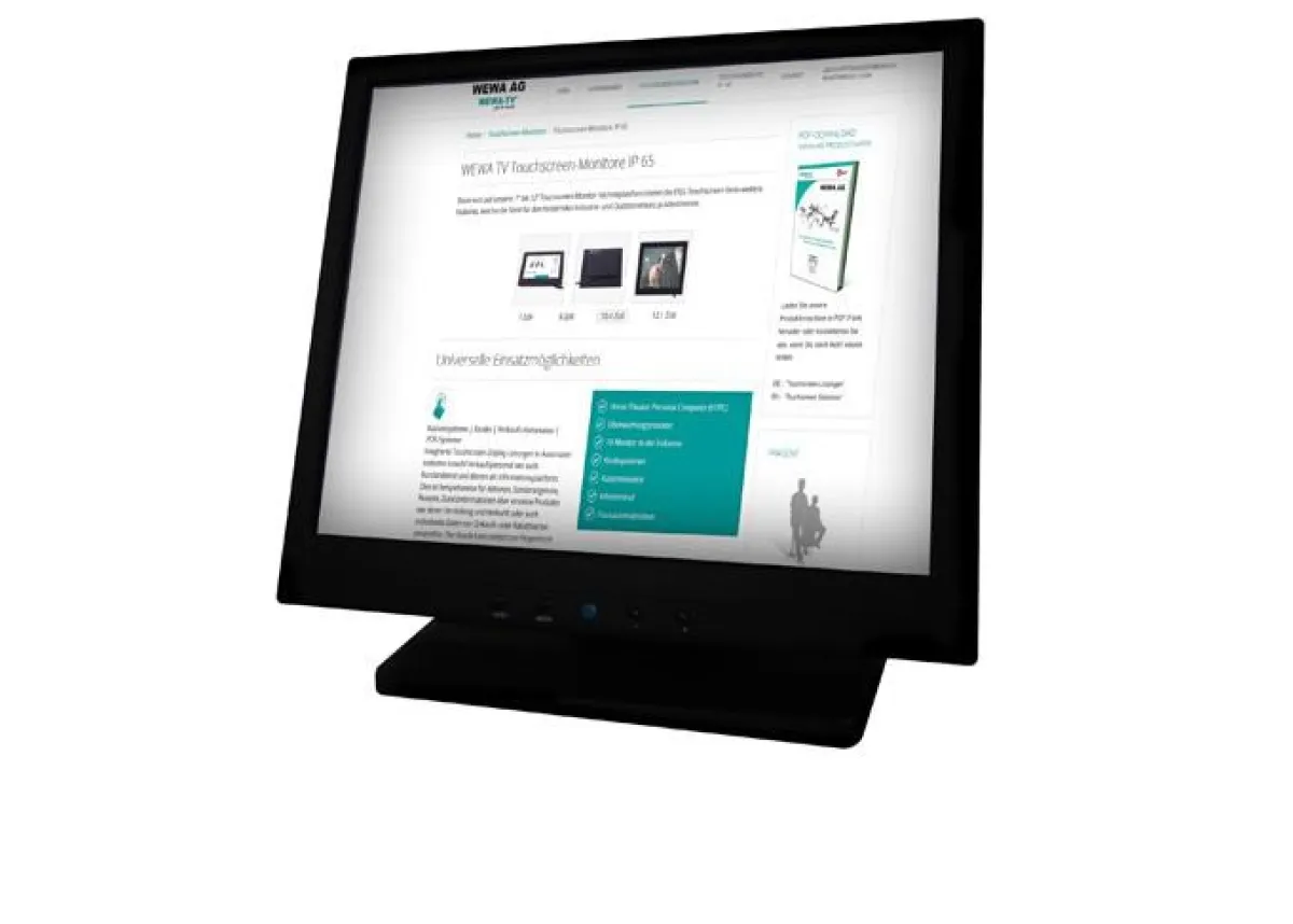 Neue Produktlinie der WEWA-TV Touchscreen-Monitore