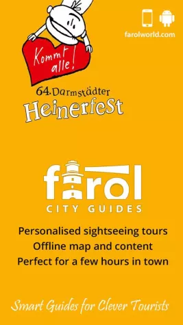 Bild: Farol City Guides heisst 64. Darmstäadter Heinerfest mit neuer app für der Stadt Darmstadt willkommen