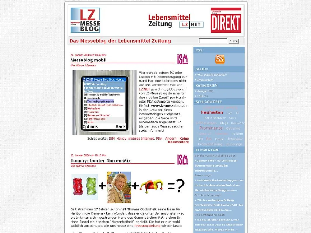 Screenshot LZ-Messeblog.de