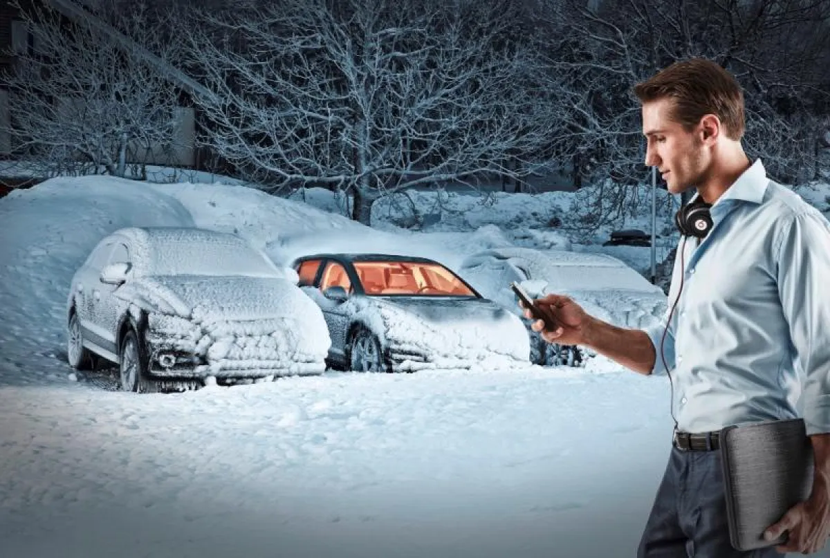 Scheibenkratzen war gestern: Eine Standheizung plus EasyStart Call-Smartphone-App von Eberspächer br