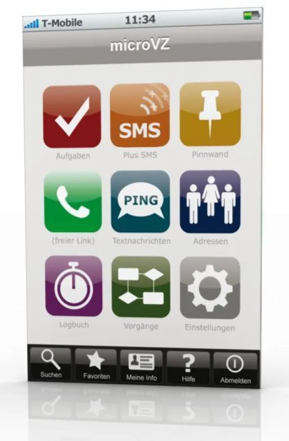 microKITT bietet alle Funktionen für die mobile Kommunikation von Teams über multimediale Endgeräte