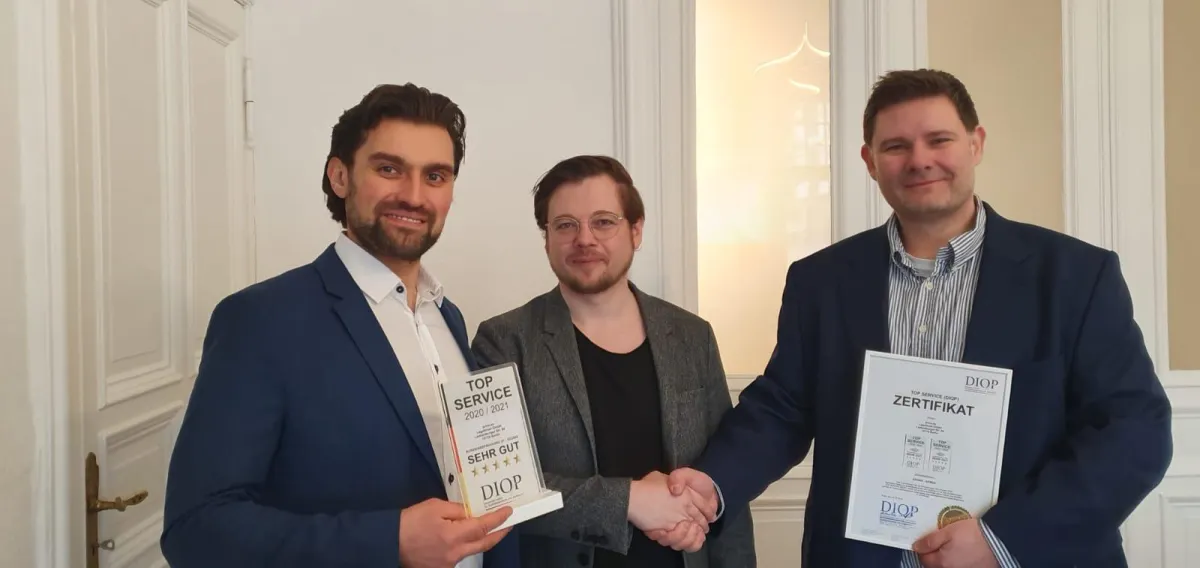 Lev Lexow, Alex Goldberg und Oliver Scharfenberg (v.l.n.r.)