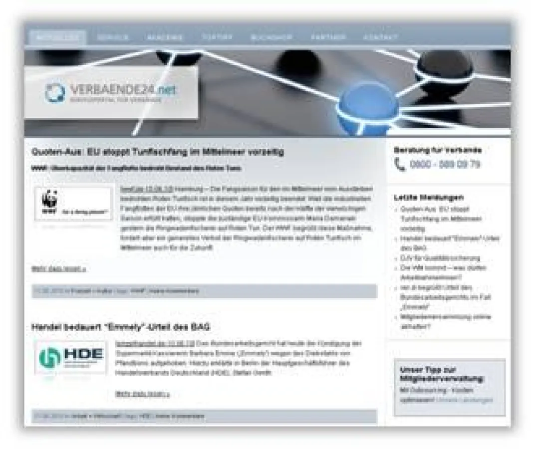 VERBAENDE24.net - Serviceportal für Verbände