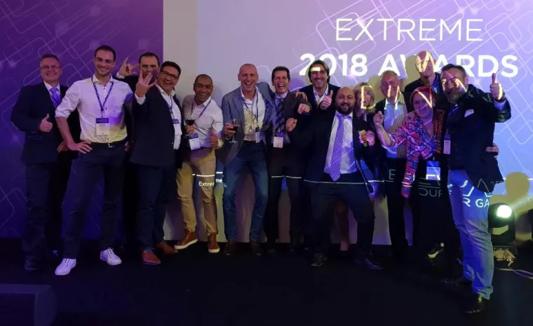 Bild: Westcon EMEA ist Extreme Networks Global Distributor of the Year 2018