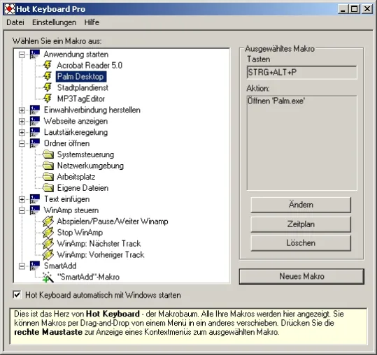 Bild: Hot Keyboard Professional 2.7: Zeit sparen bei der PC-Arbeit