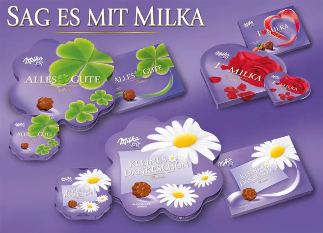 Lothar Böhm Hamburg designt “Sag es mit Milka” - für jeden Anlass eine passende Praline Bild: Lothar Böhm Hamburg designt “Sag es mit Milka” - für jeden Anlass eine passende Praline