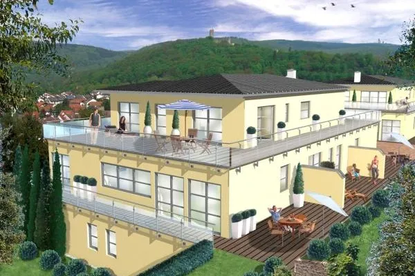 Bild: Penthäuser und Maisonetten mit Burgblick