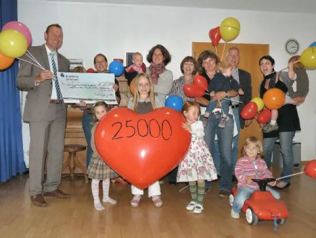 Bild: 25.000 Euro-Spende für "wellcome"