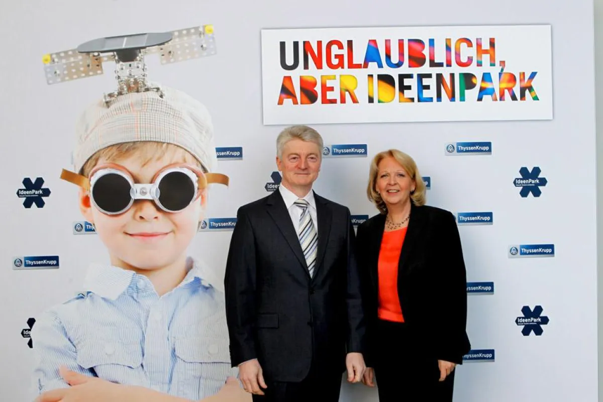 Hannelore Kraft und Heinrich Hiesinger im IdeenPark