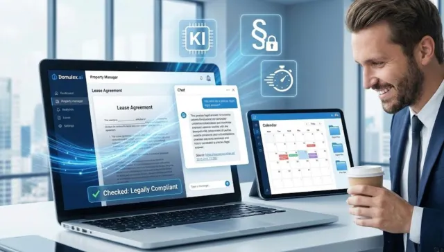 Bild: domulex.ai startet digitalen Rechtsassistenten gegen den Bürokratie-Burnout in der Hausverwaltung
