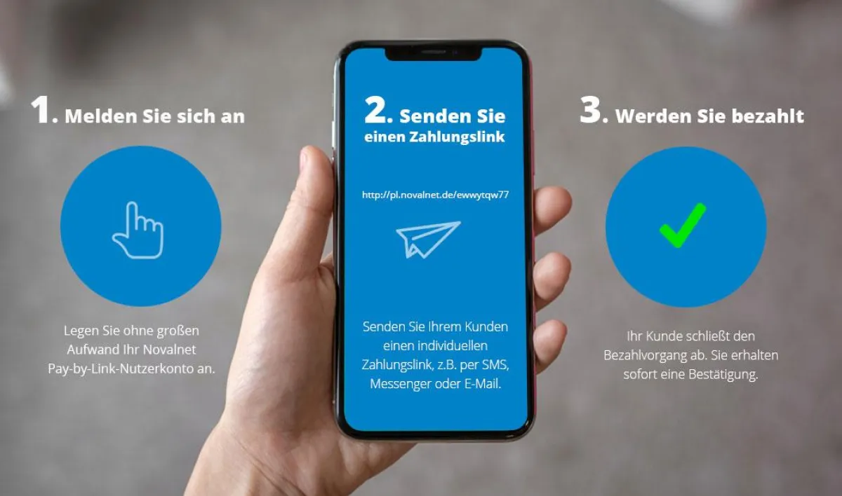 Einzige Voraussetzung für Pay by Link: Telefon und E-Mail