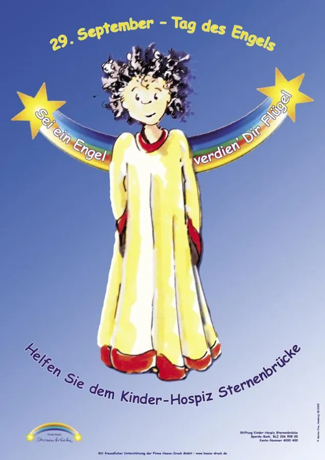 Helfen Sie uns zu helfen - Plakatmotiv zum Tag des Engels