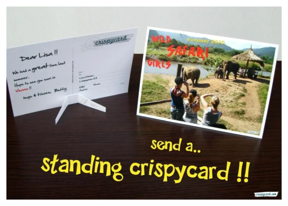 Die crispycard kann jetzt auch stehen.