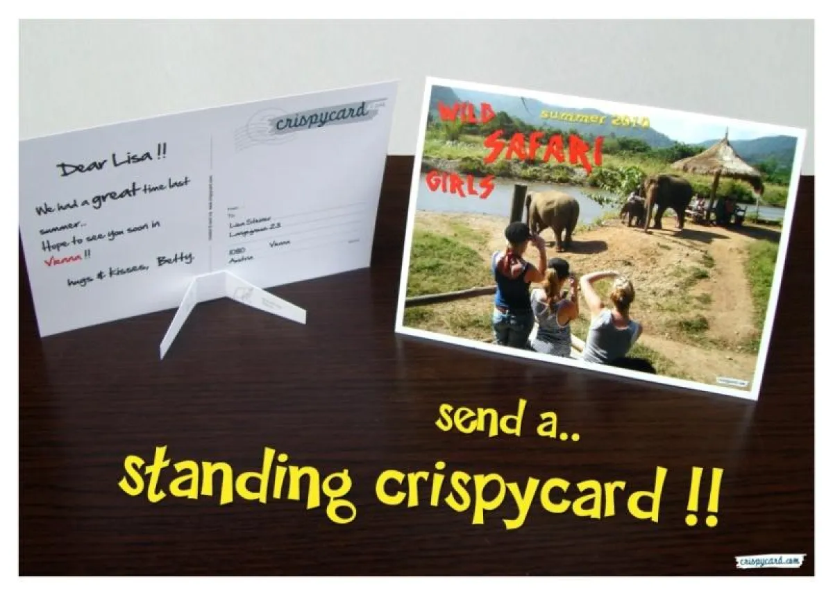 Die crispycard kann jetzt auch stehen.