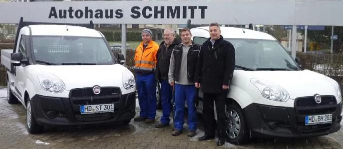 Offizielle Übergabe im Neckarsteinacher Autohaus Fiat Schmitt