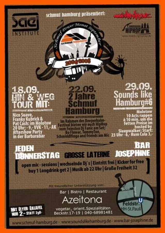 Schmuf Hamburg Partyseptember