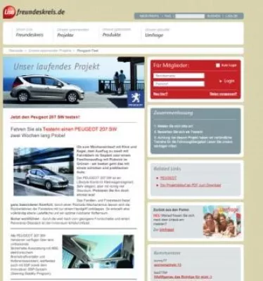 „LISA-Freundeskreis“ lässt den Peugeot 207 SW Probe fahren Bild: „LISA-Freundeskreis“ lässt den Peugeot 207 SW Probe fahren