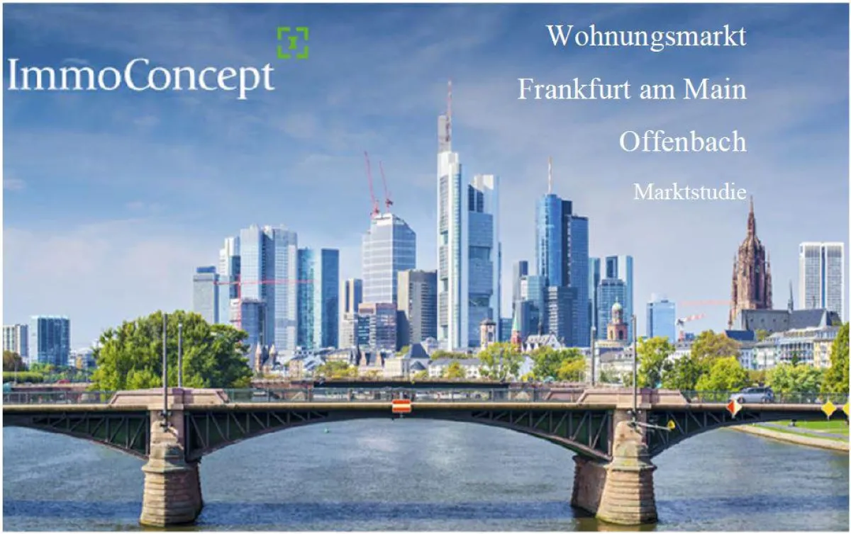 Immobilien in Frankfurt werden teurer, so die Wohnungsmarkt-Studie von ImmoConcept